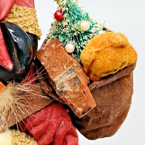 Santas World Kurt Adler Fabric Mickey Mouse Santa Figure Walt Disney 6 inch - Picture 5 of 11